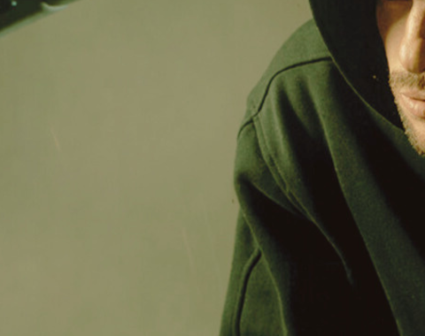 Photo of man, potential car thief with torch