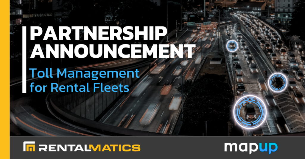 RentalMatics and MapUp Partnership Announcement