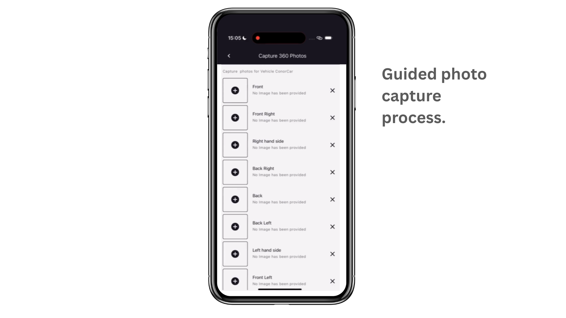 Guided photograph process