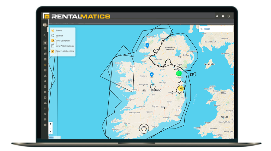 Geofencing GPS telematics