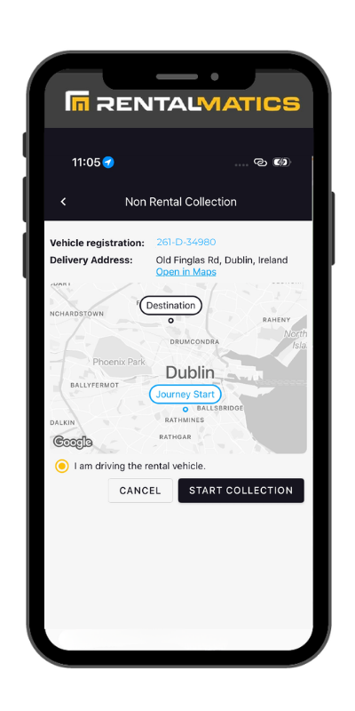 logistics delivery collections app